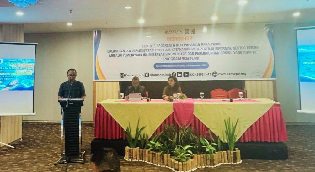 Workshop Kick-Off RISE FUND Dorong Ketahanan Pekerja Informal Pesisir NTB