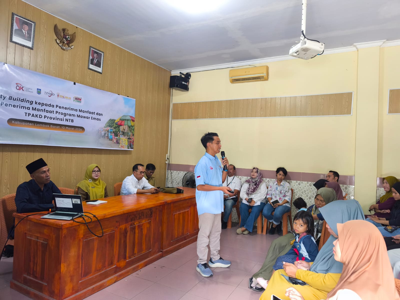 Penguatan Kapasitas UMKM, Tim Biro Ekbang Ikuti Sosialisasi Program Mawar Emas TPAKD NTB di Lombok Barat