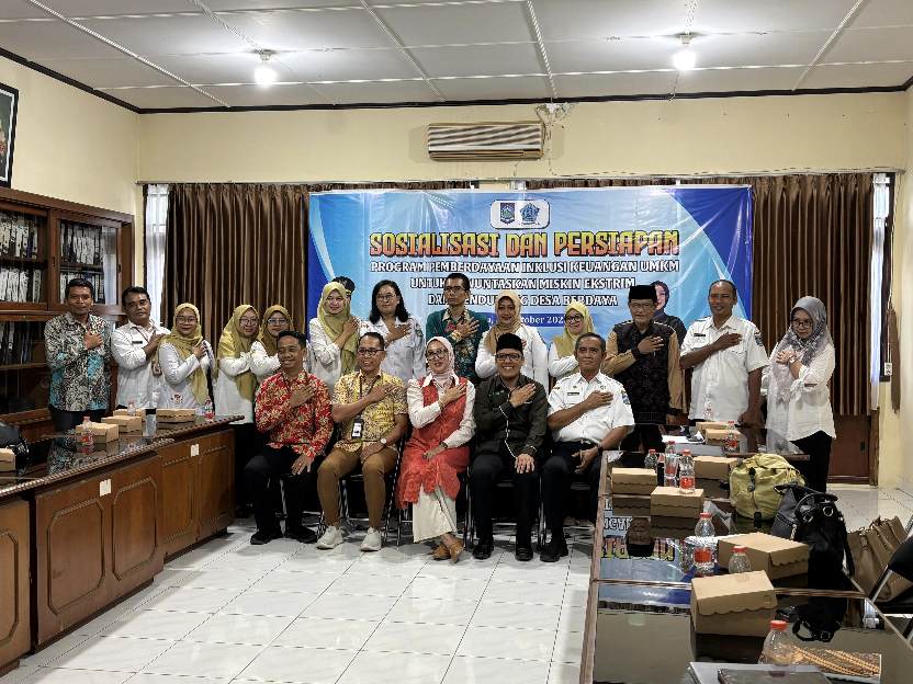 Sosialisasi dan Persiapan Program Pemberdayaan Inklusi Keuangan UMKM untuk Pengentasan Kemiskinan Ekstrem dan Desa Berdaya