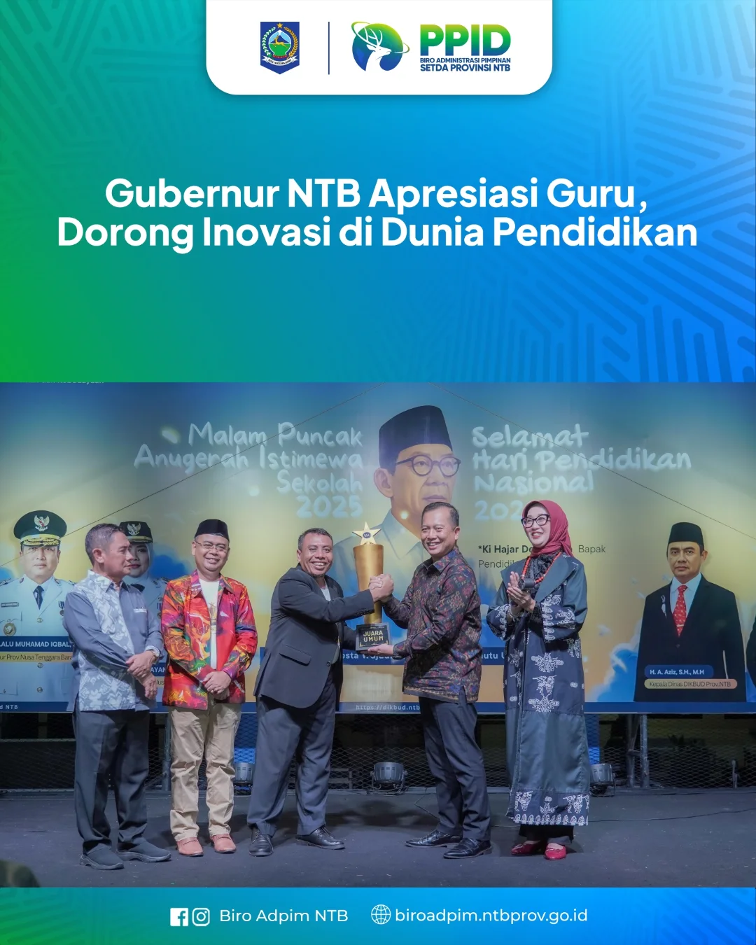 Gubernur NTB Apresiasi Guru, Dorong Inovasi di Dunia Pendidikan