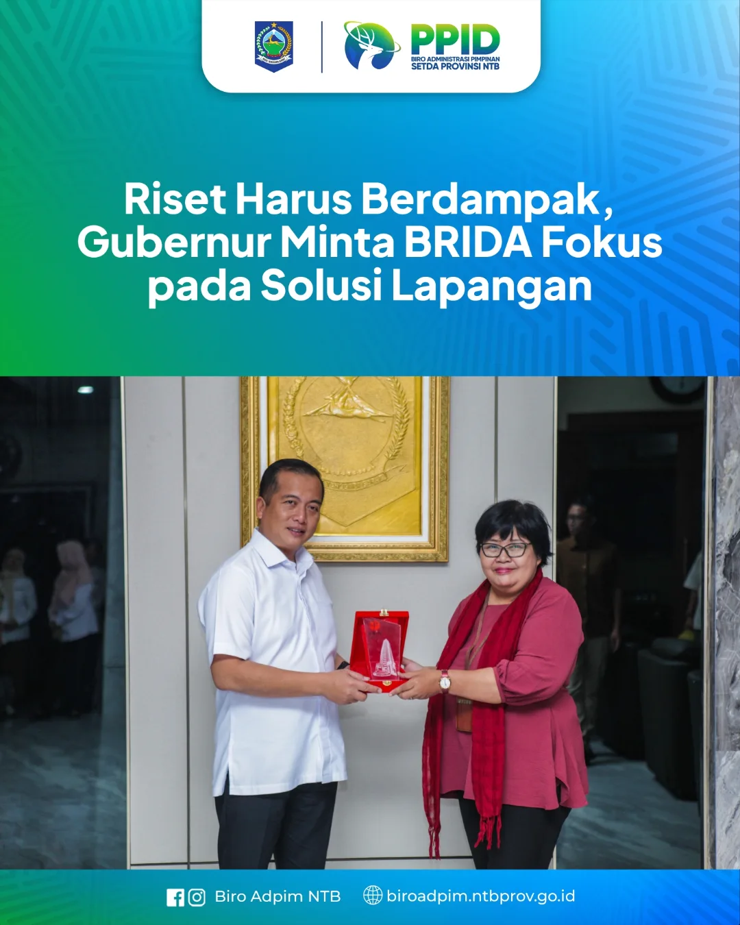 Riset Harus Berdampak, Gubernur Minta Brida Fokus Pada Solusi Lapangan