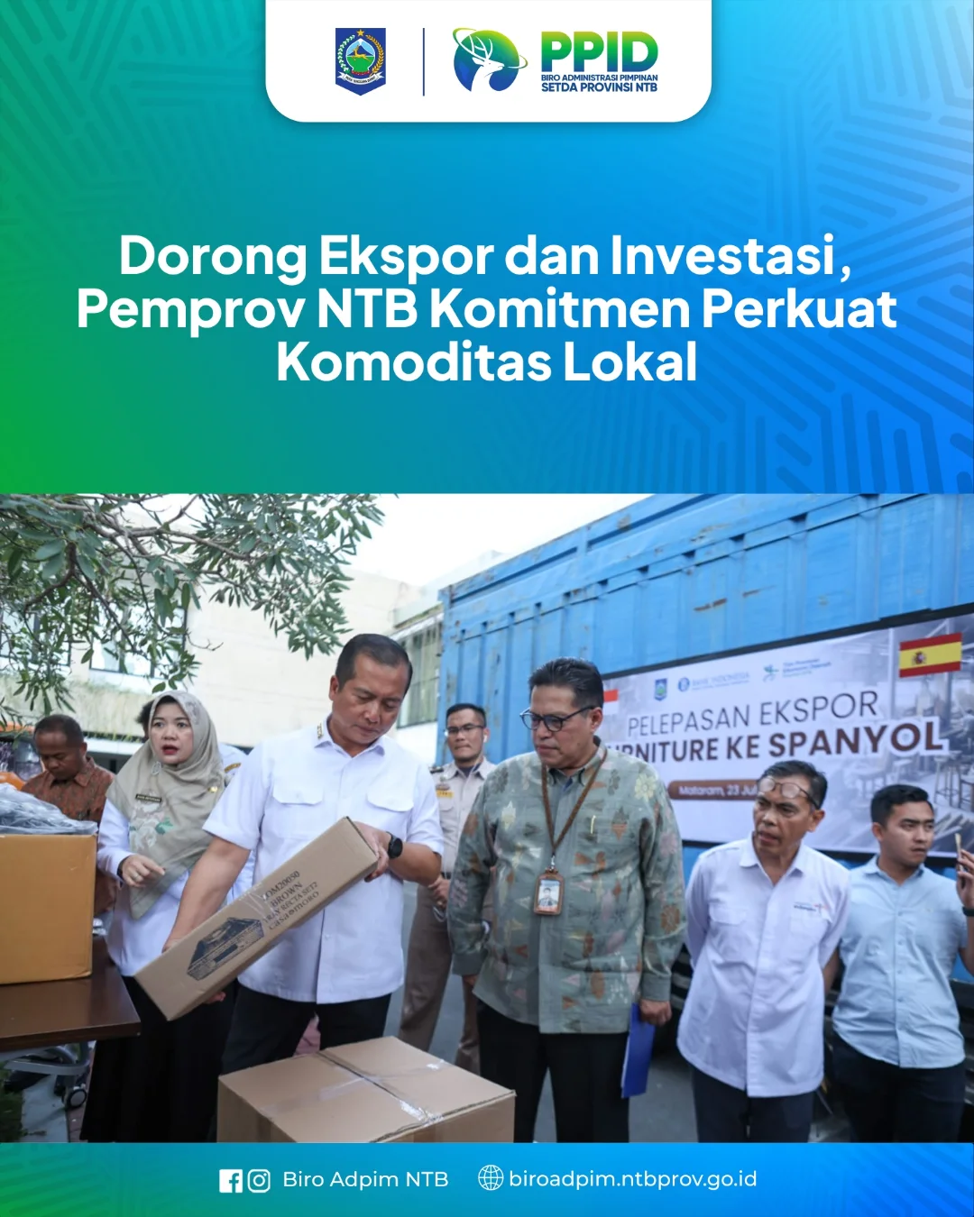 Dorong Ekspor dan Investasi, Pemprov NTB Komitmen Perkuat Komoditas Lokal