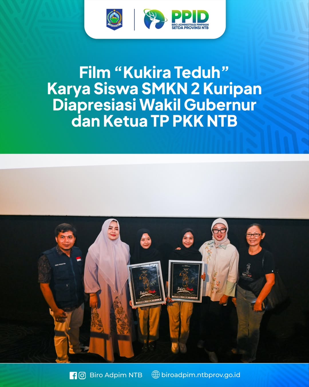 Film "Kukira Teduh" Karya Siswa SMKN 2 Kuripan Diapresiasi Wakil Gubernur dan Ketua TP PKK NTB