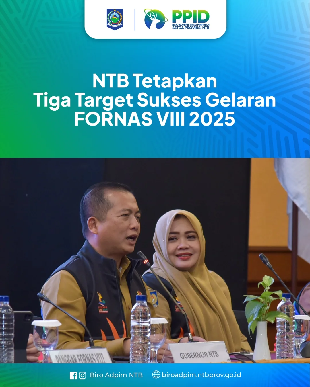NTB Tetapkan TIga Target Sukses Gelaran FORNAS VIII 2025