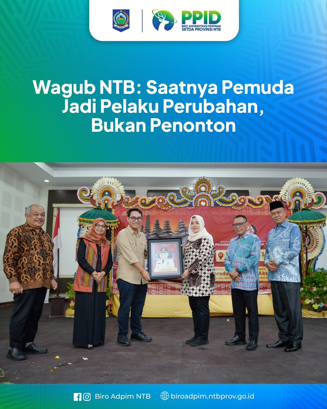 Wagub NTB: Saatnya Pemuda Jadi Pelaku Perubahan, Bukan Penonton