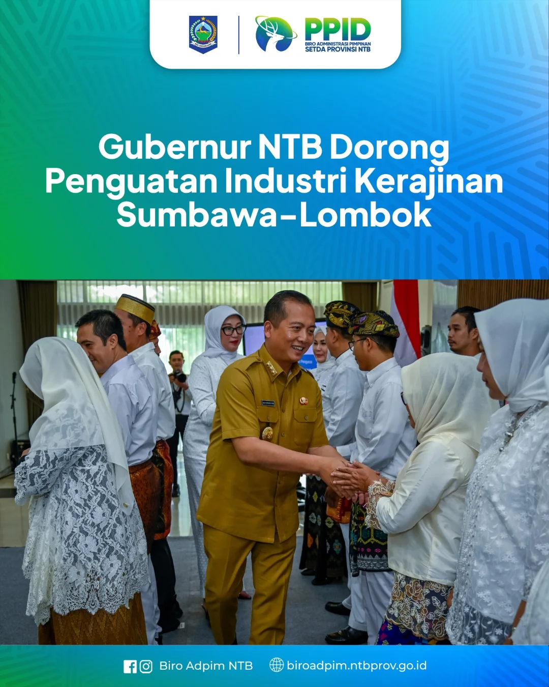 Gubernur NTB Dorong Penguatan Industri Kerajinan Sumbawa-Lombok