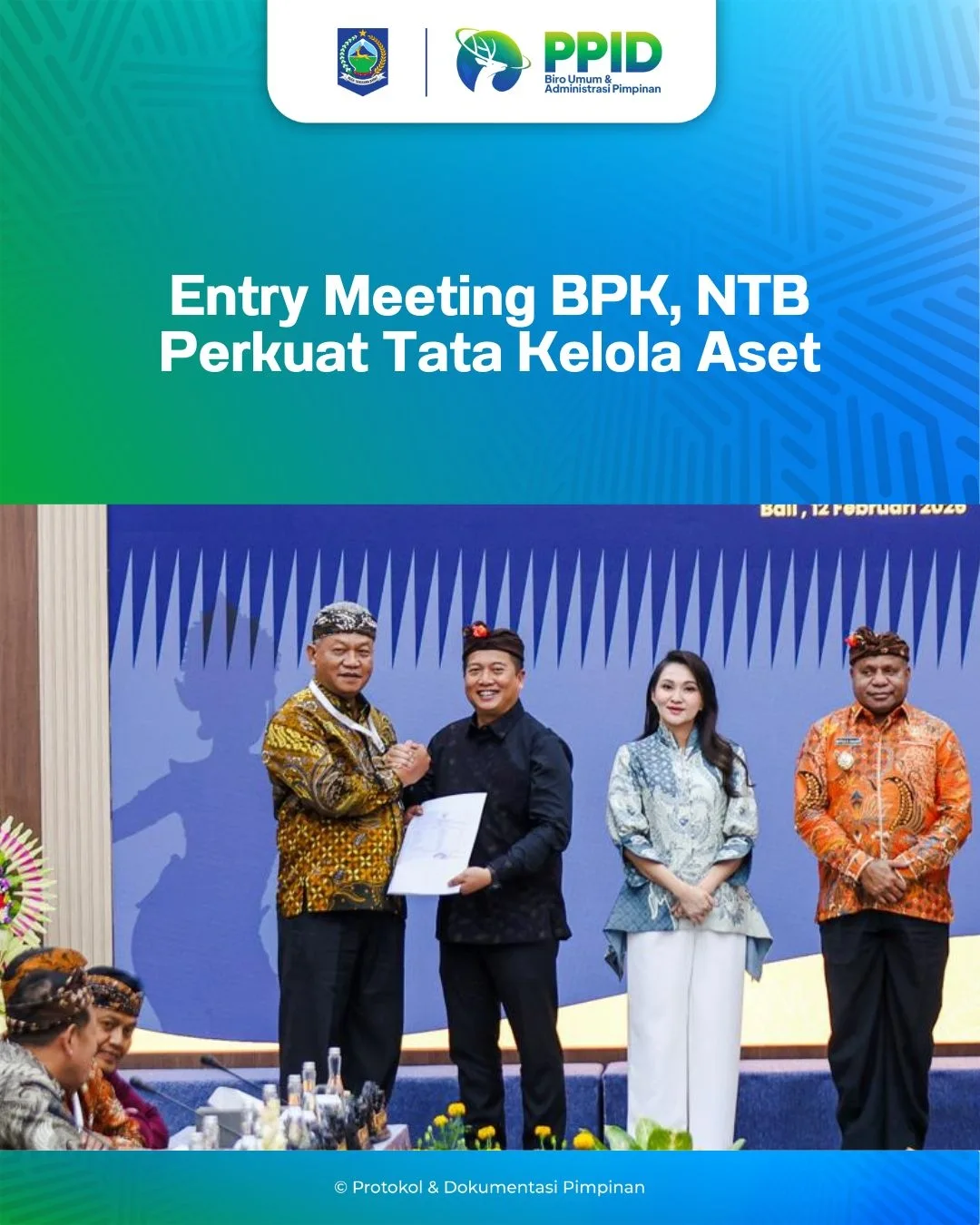 Entry Meeting BPK, NTB Perkuat Tata Kelola Aset