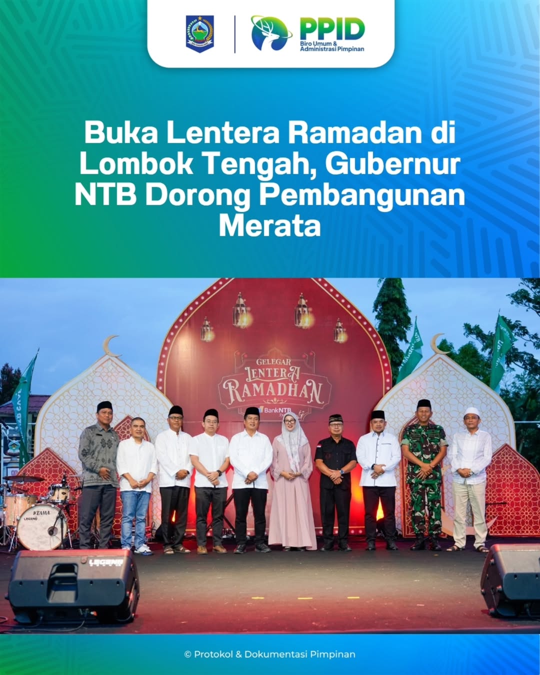 Buka Lentera Ramadan di Lombok Tengah, Gubernur NTB Dorong Pembangunan Merata