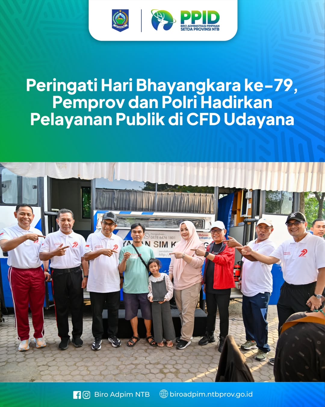 Peringatan Hari Bhayangkara Ke-70, Pemprov dan Polri Hadirkan Pelayanan Publik di CFD Udayana