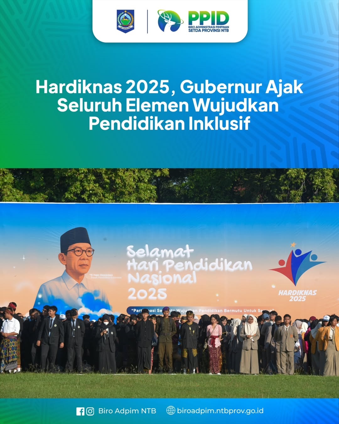 Hardiknas 2025, Gubernur Ajak Seluruh Elemen Wujudkan Pendidikan Inklusif