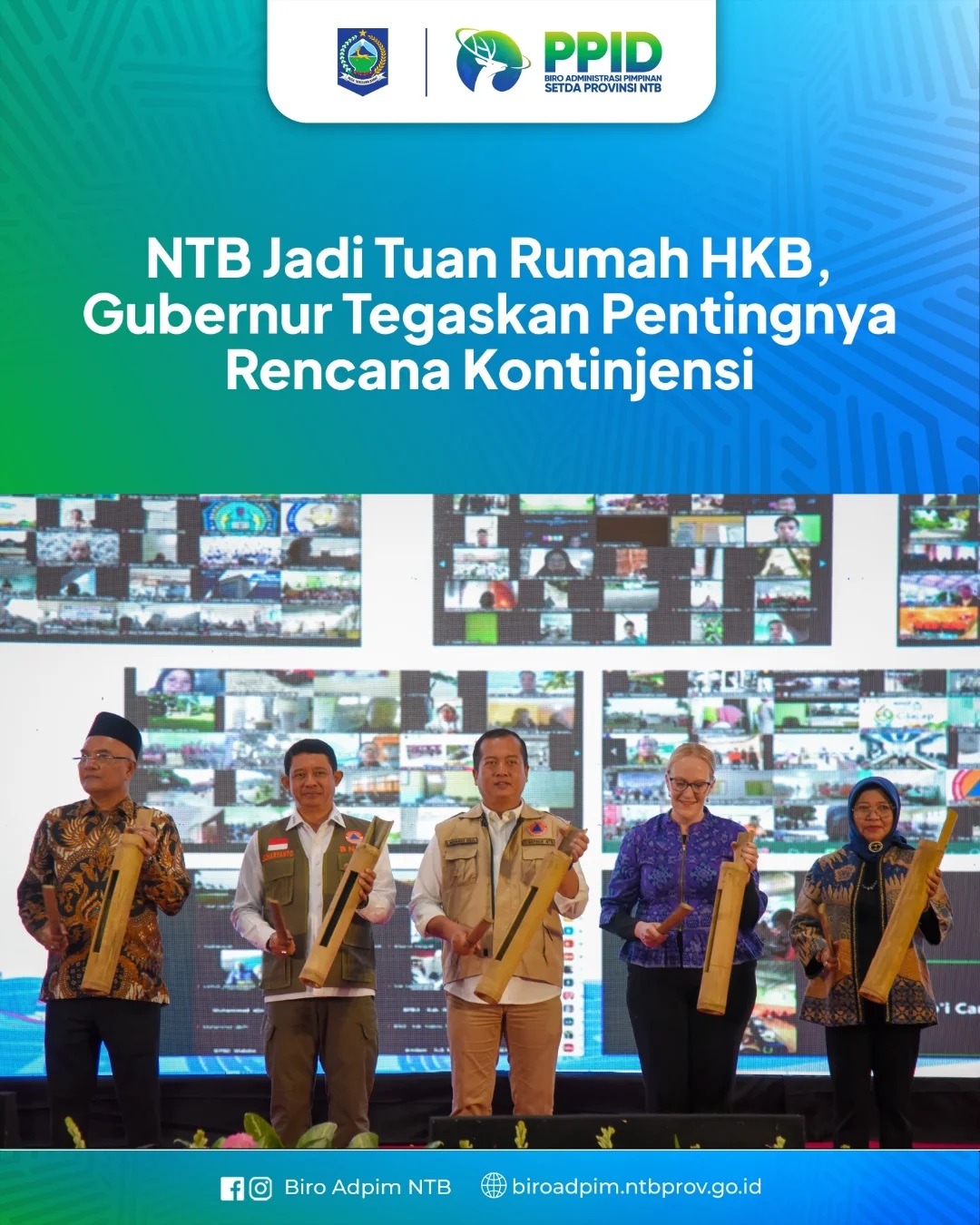 NTB Jadi Tuan Rumah HKB, GubernurTegaskan Pentingnya Rencana Kontinjensi