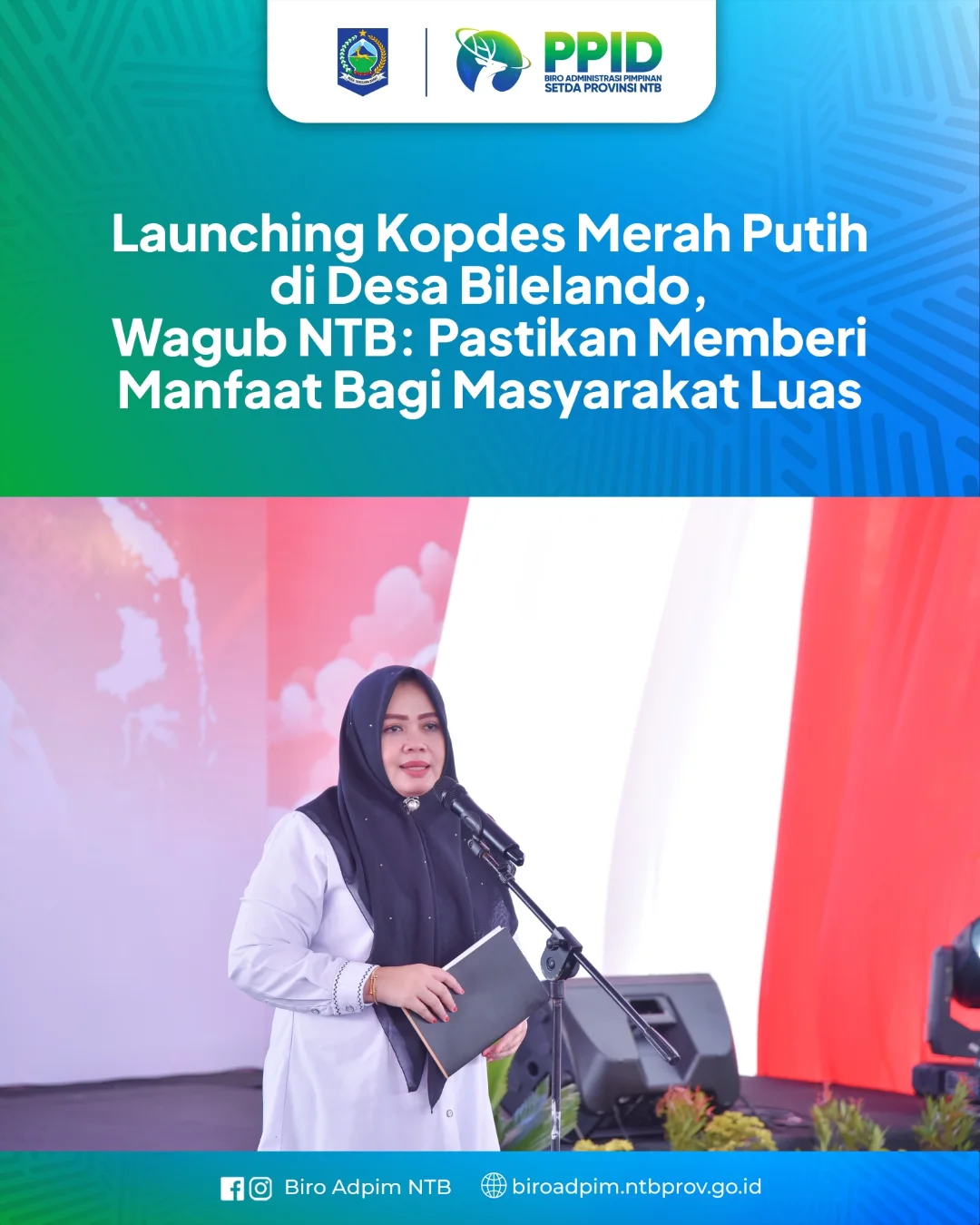Lounching Kopdes Merah Putih di Desa Bilelando
