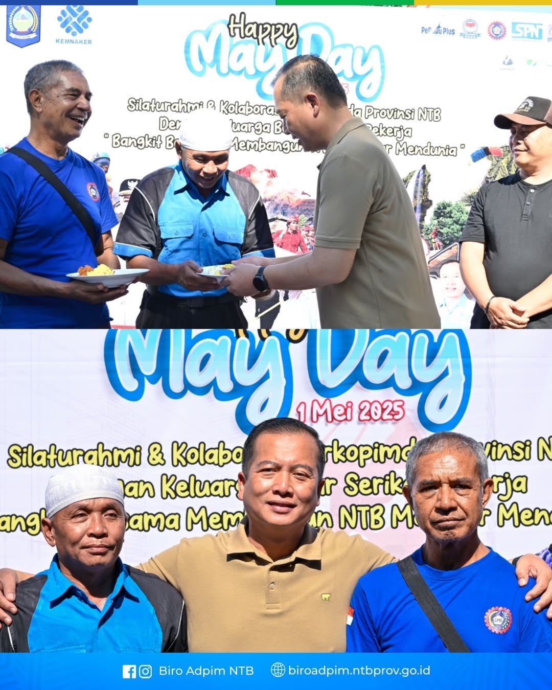 My Dai di NTB, Gubernur Tegaskan Kaum Buruh adalah Sahabat Pejuang Bangsa