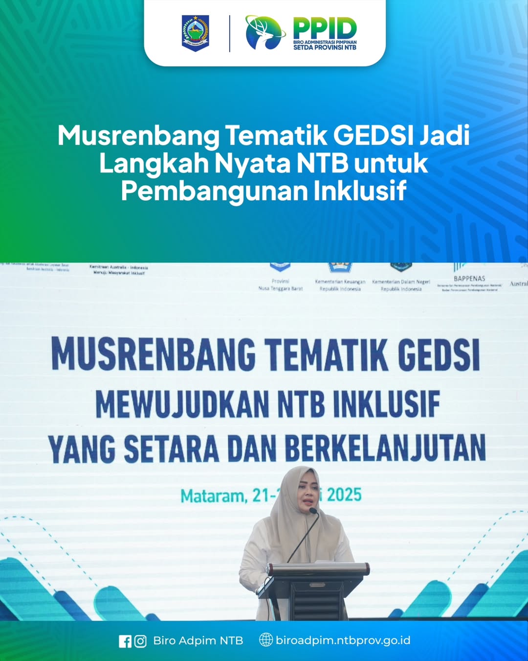 Musrenbang Tematik GEDSI Jadi Langkah Nyata NTB untuk Pembangunan Inklusif
