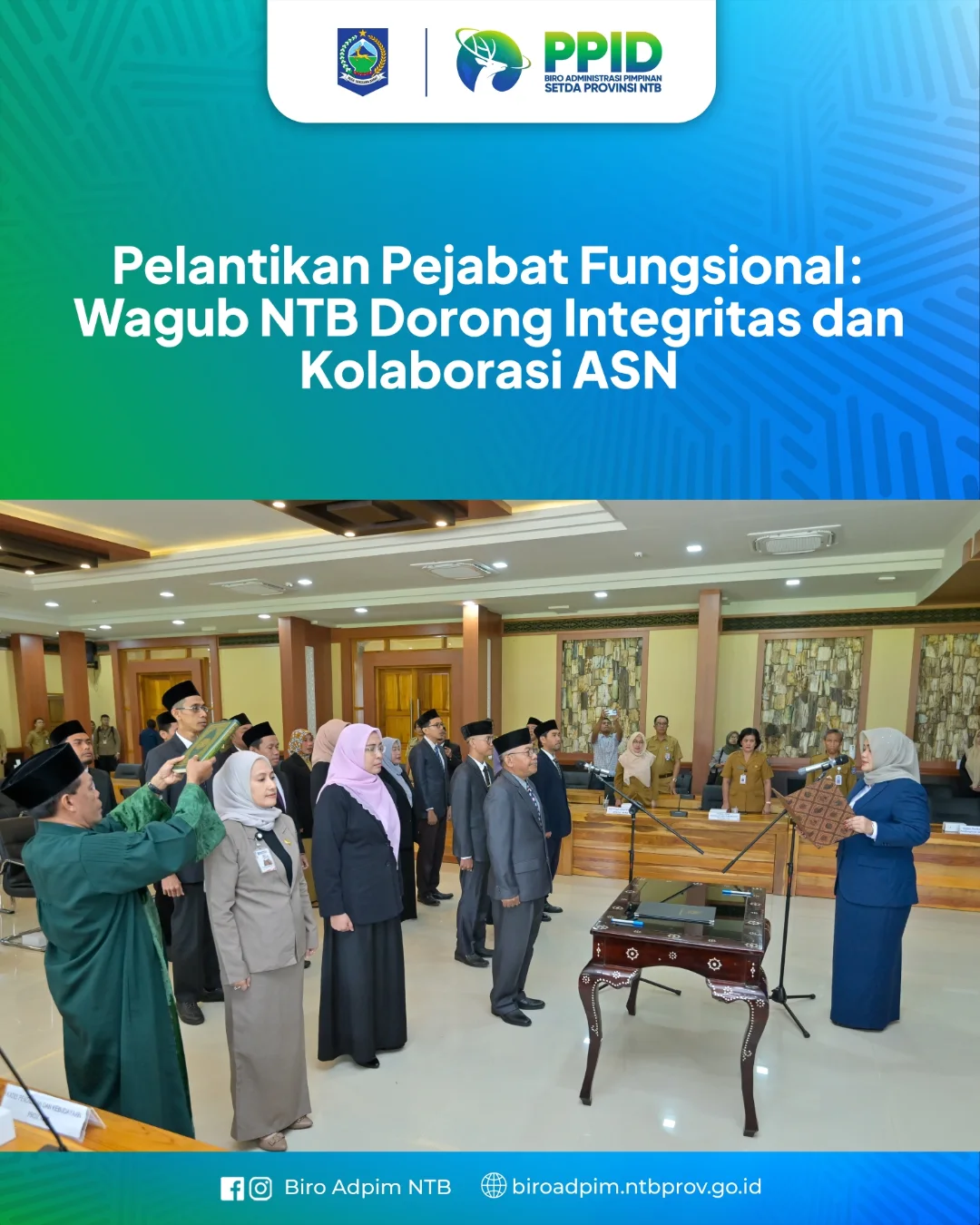 Wagub NTB Dorong Integritas dan Kolaborasi ASN