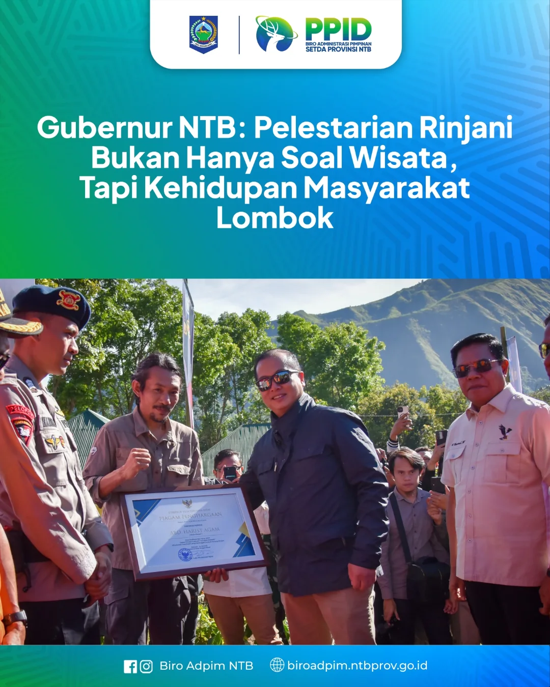 Pelestarian Rinjani Bukan Hanya Soal Wisata, Tapi Kehidupan Masyarakat Lombok