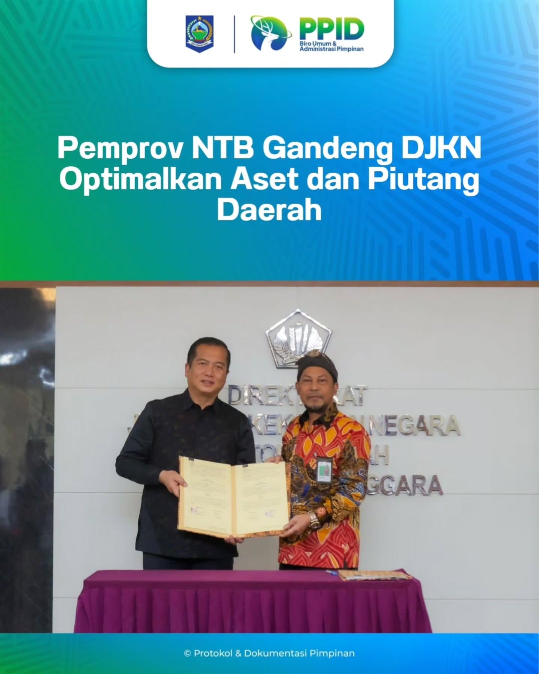 Pemprov NTB Gandeng DJKN Optimalkan Aset dan Piutang Daerah