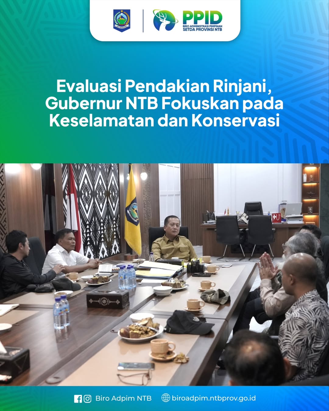 Evaluasi Pendakian Rinjani, Gubernur NTB Fokuskan pada Keselamatan dan Konservasi