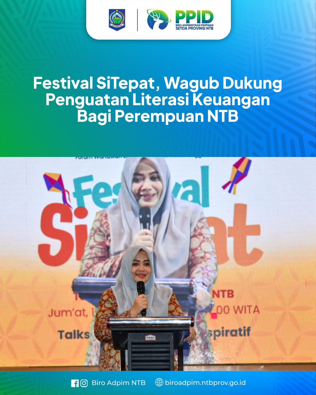 Festival SiTepat, Wagu Dukung Penguatan Literasi Keuangan Bagi Perempuan NTB