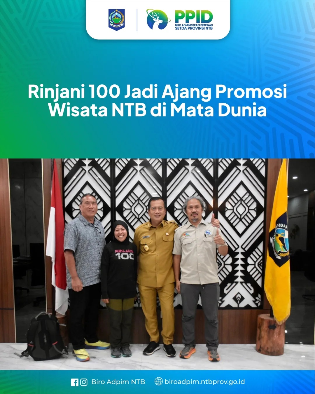 Rinjani 100 Jadikan Ajang Promosi Wisata NTB di Mata Dunia
