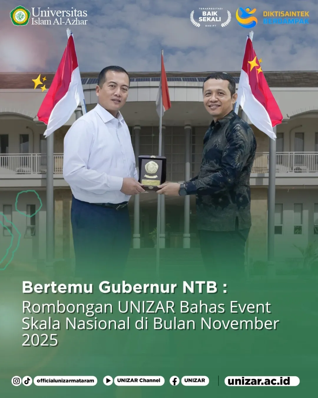 Rombongan UNIZAR Bahas Event Skala Nasional di Bulan November 2025