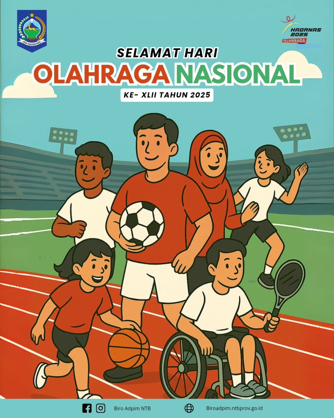 Selamat Hari Olahraga Nasional Ke-XLII Tahun 2025