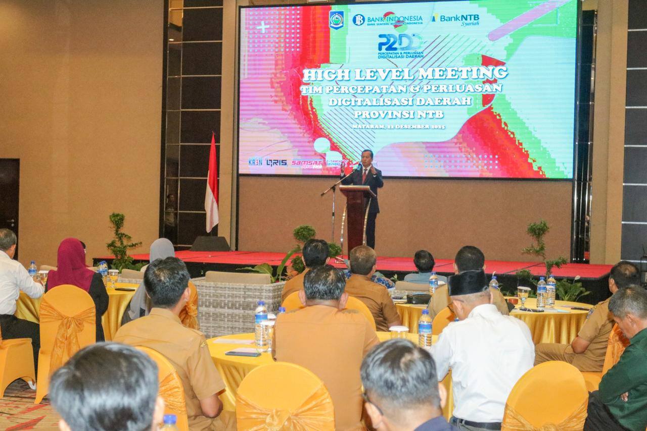 High Level Meeting TP2DD, Gubernur NTB Dorong Kolaborasi Sistem Digital Terpadu
