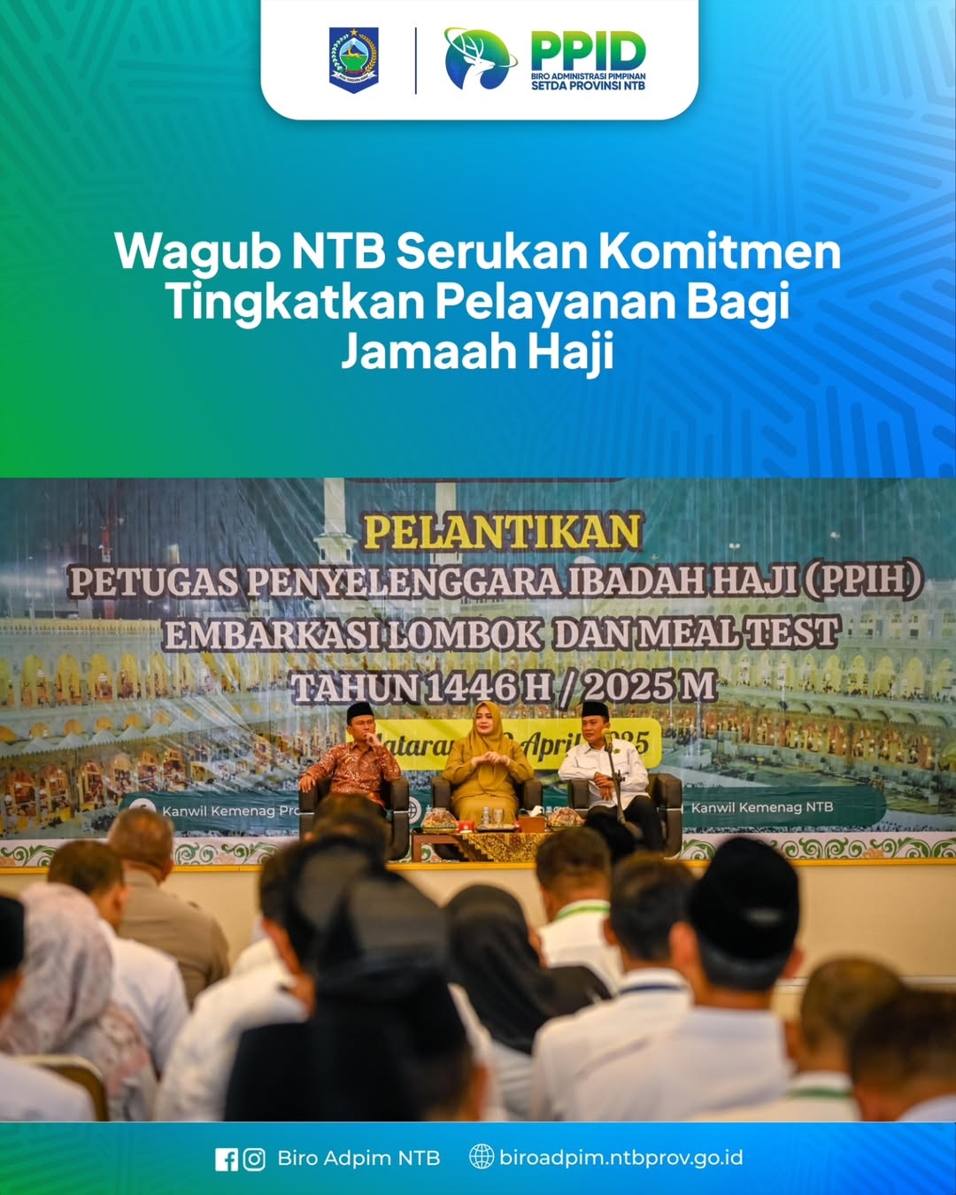 Wagub NTB Serukan Komitmen Tingkatkan Pelayanan Bagi Jemaah Haji