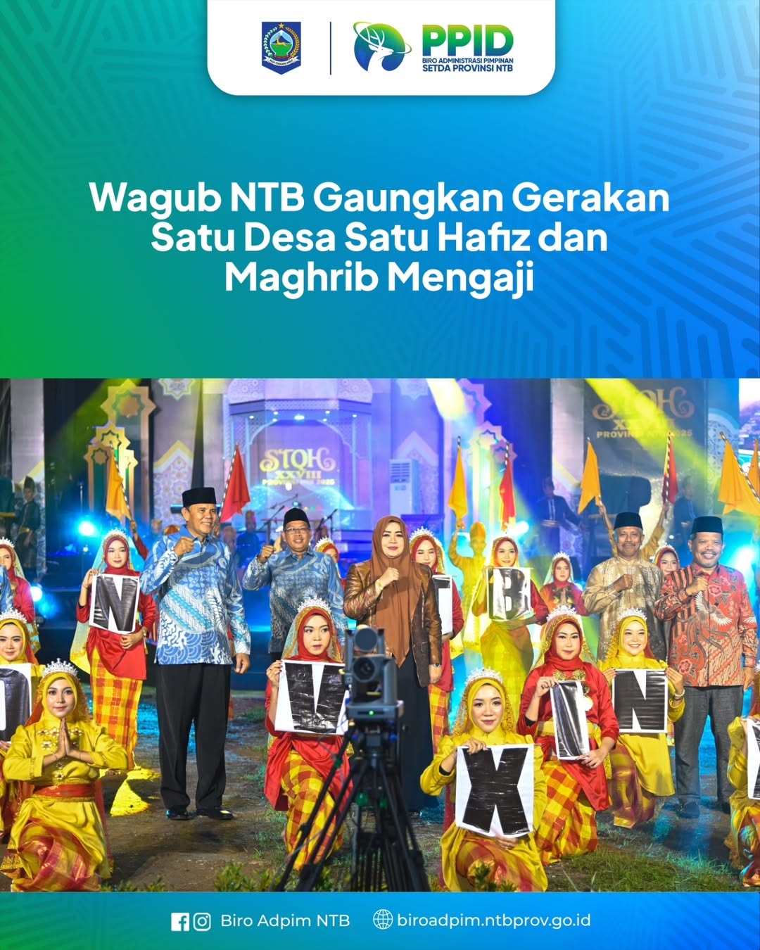 Wagub NTB Gaungkan Gerakan Satu Desa Satu Hafiz dan Magrib Mengaji