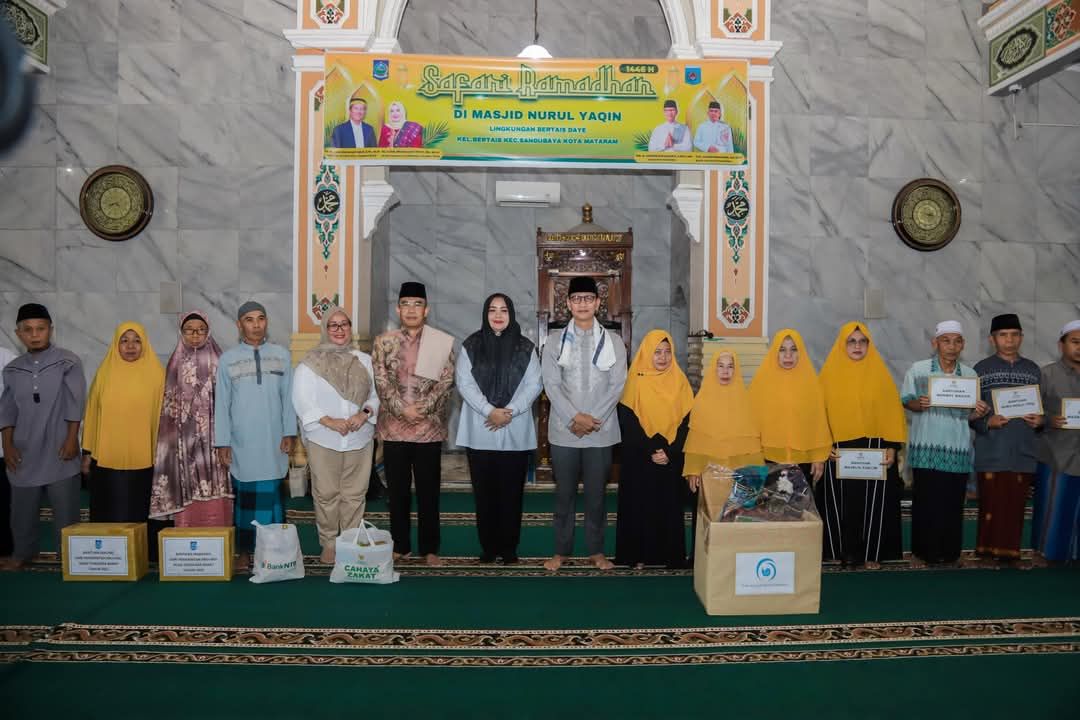Safari Ramadhan Di Kota Mataram, Wagub NTB Ajak Masyarakat Tingkatkan Ibadah dan Tunaikan Zakat