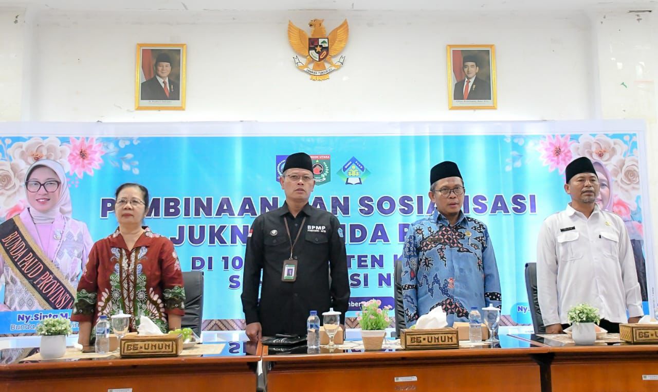 Penguatan Layanan PAUD, Bunda PAUD NTB Road Show Bunda PAUD di KLU