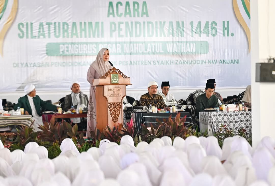 Silaturahmi Pendidikan NW di Anjani, Wagub NTB Tekankan Pentingnya Pendidikan Berbasis Nilai Keislaman