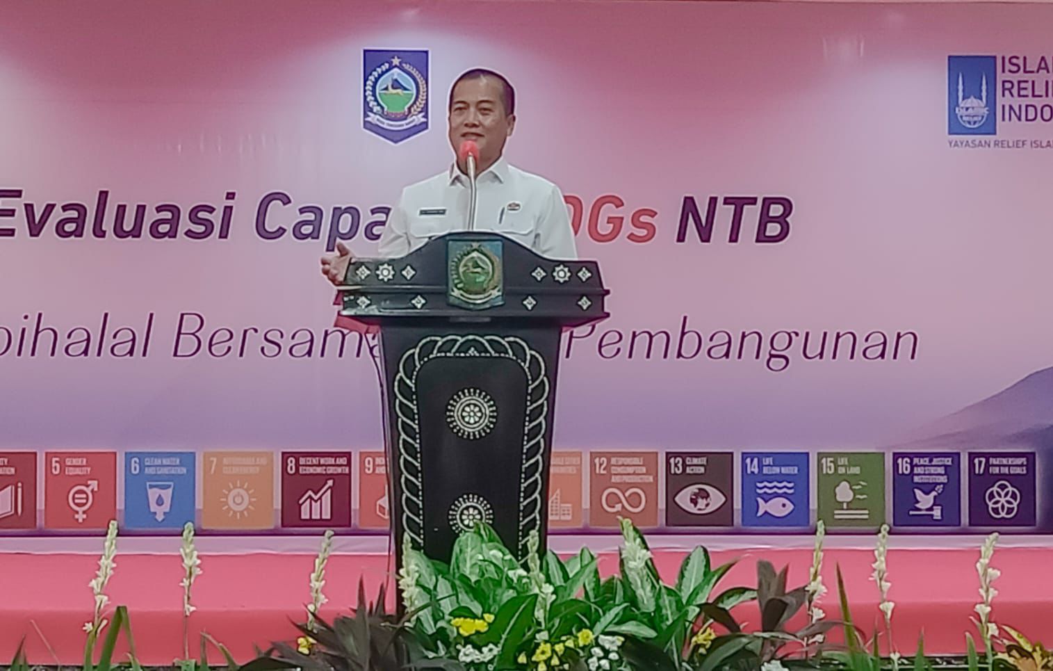 Evaluasi Capaian Sustainable Development Goals (SDGs) dan Halal Bihalal bersama Mitra Pembangunan NTB