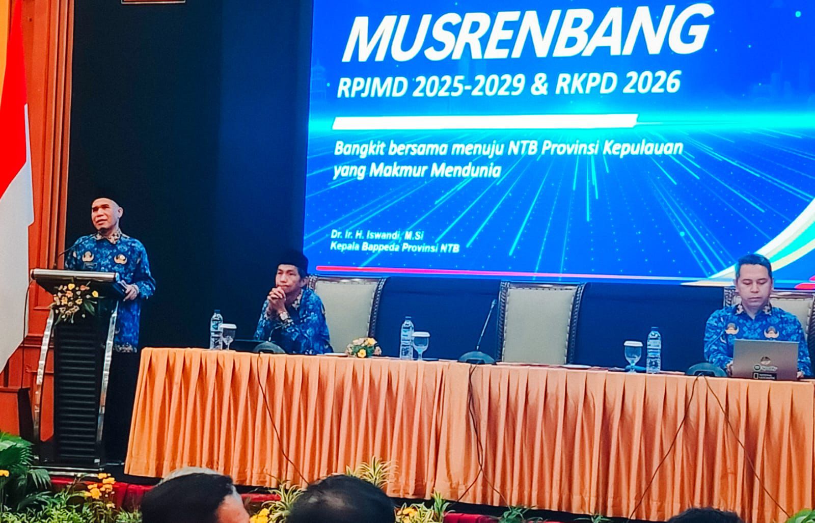 Kepala Bappeda NTB Resmi Buka Musrenbang: Fokus Wujudkan NTB Makmur Mendunia