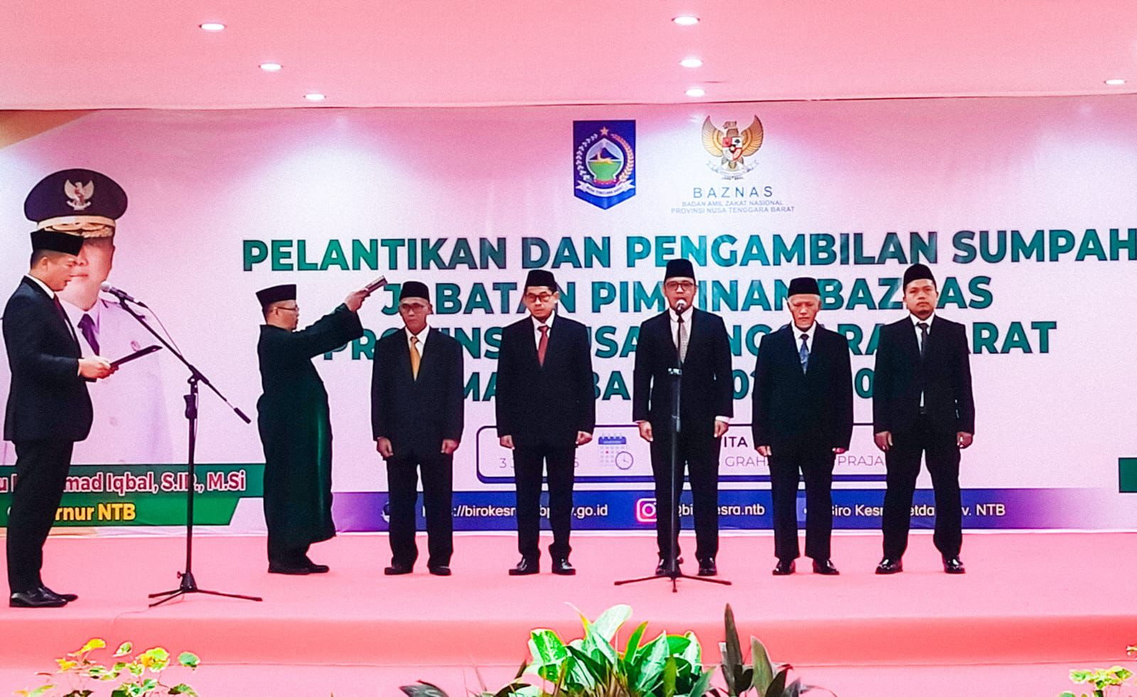 Gubernur NTB Lantik Pimpinan BAZNAS Provinsi NTB Masa Bakti 2025–2030