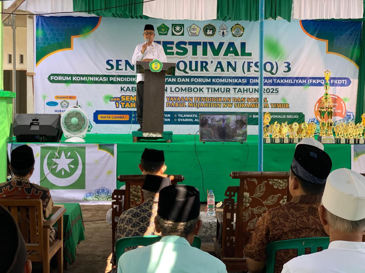 Wakili Gubernur, Karo Kesra NTB Buka FSQ ke-3 dan Serahkan Bantuan Baznas