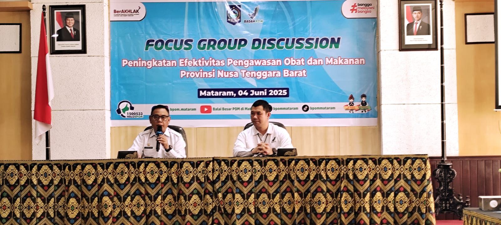 Perkuat Pengawasan Obat dan Makanan, Biro Kesra NTB Hadiri FGD Bersama BBPOM Mataram