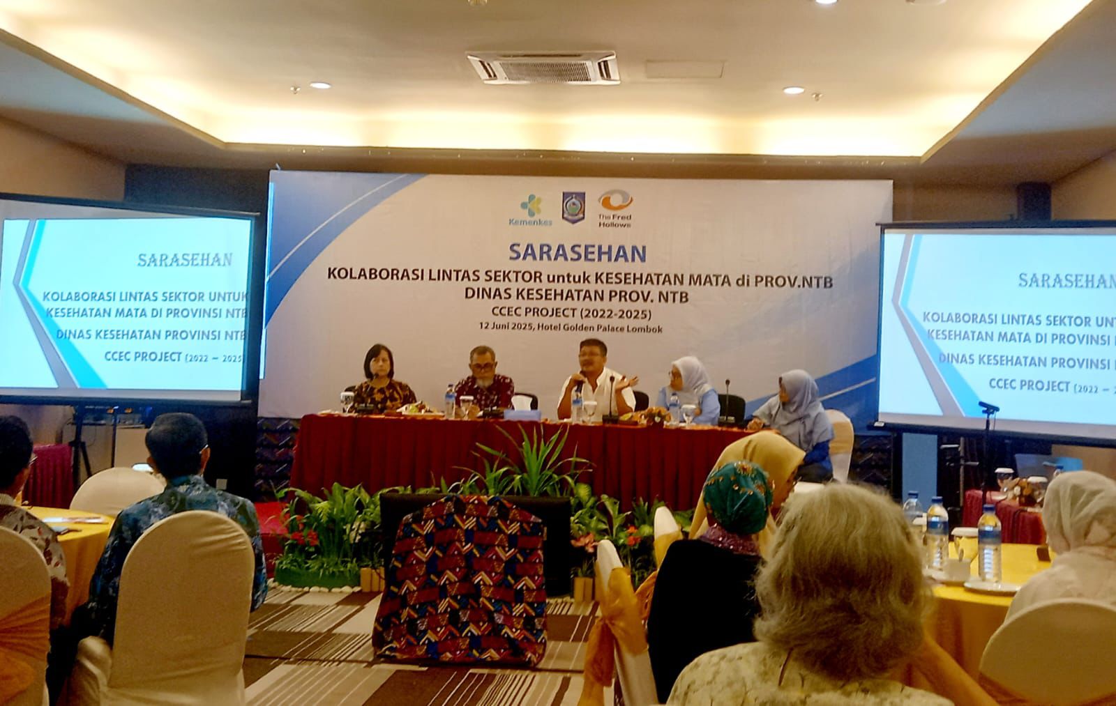 Sarasehan Kolaborasi Lintas Sektor Dorong Penguatan Kesehatan Mata di NTB