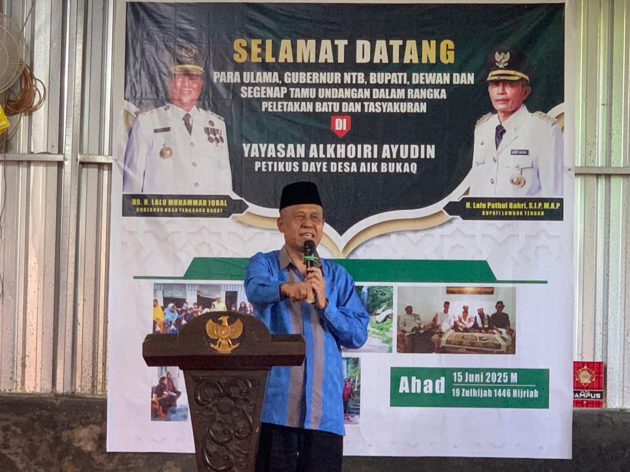 Karo Kesra Hadiri Peletakan Batu Pertama Pembangunan Ruang Belajar Yayasan Al-Khoiry Ayudin