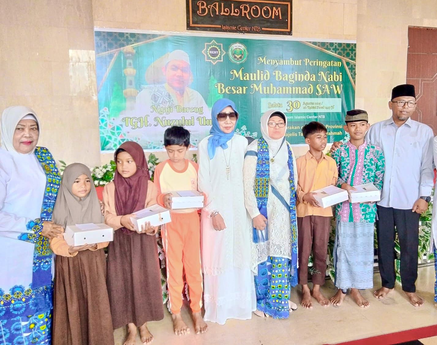 Perayaan Maulid Nabi Muhammad SAW 1447 H yang diselenggarakan oleh BKMT Provinsi NTB dan Majelis Taklim Baiturrahman