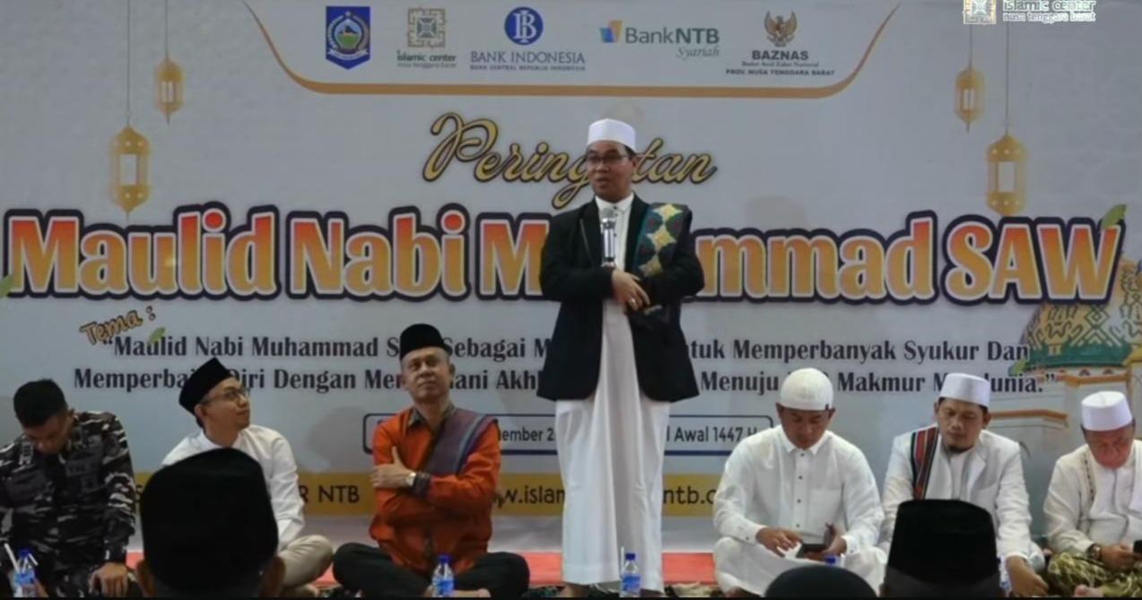 Pemerintah Provinsi NTB Menyelenggarakan Peringatan Maulid Nabi Muhammad SAW 1447 Hijriyah 