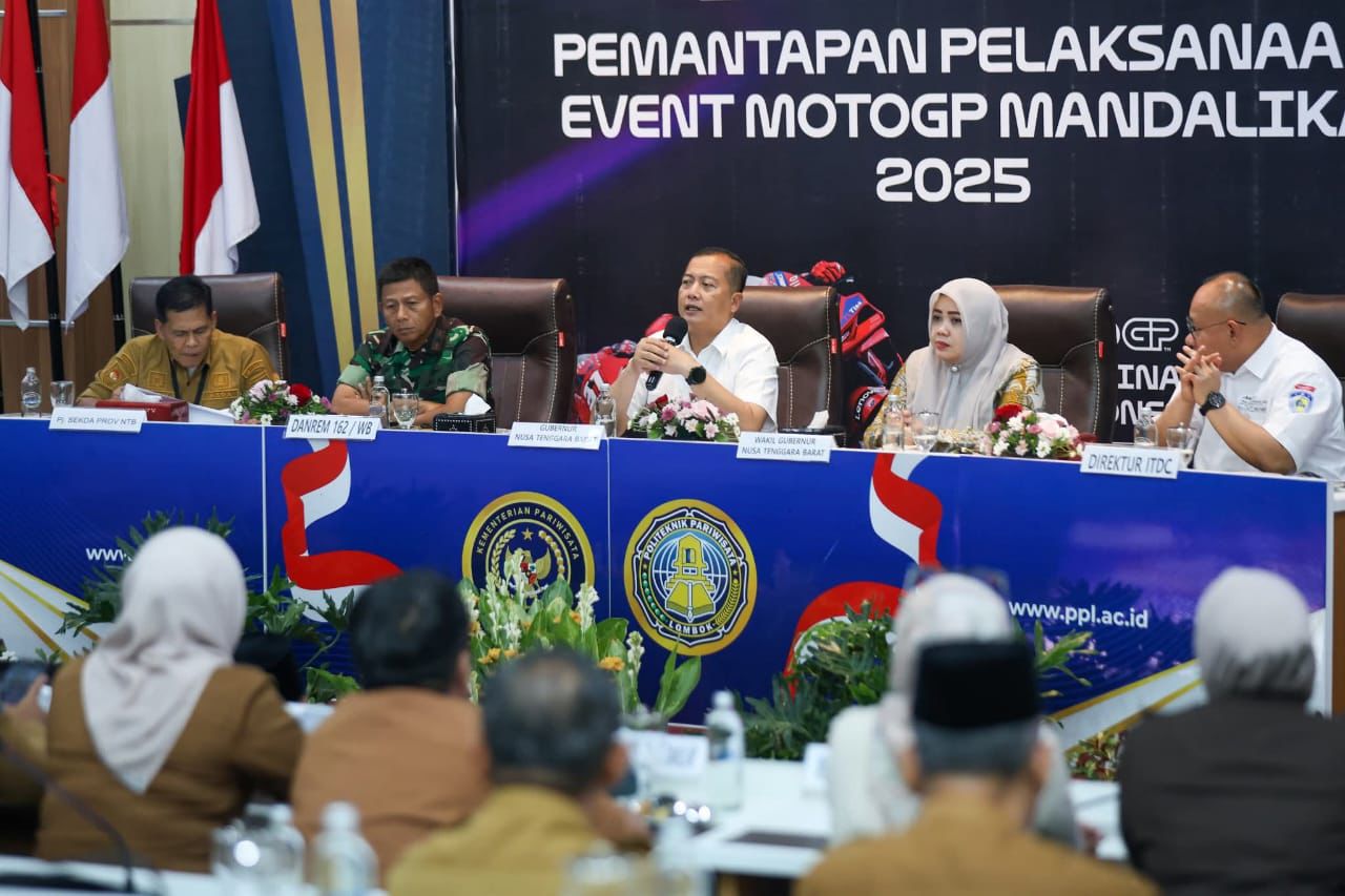 Rakor Pemantapan MotoGP Mandalika 2025, Gubernur NTB Tekankan Koordinasi dan Kesiapan Maksimal
