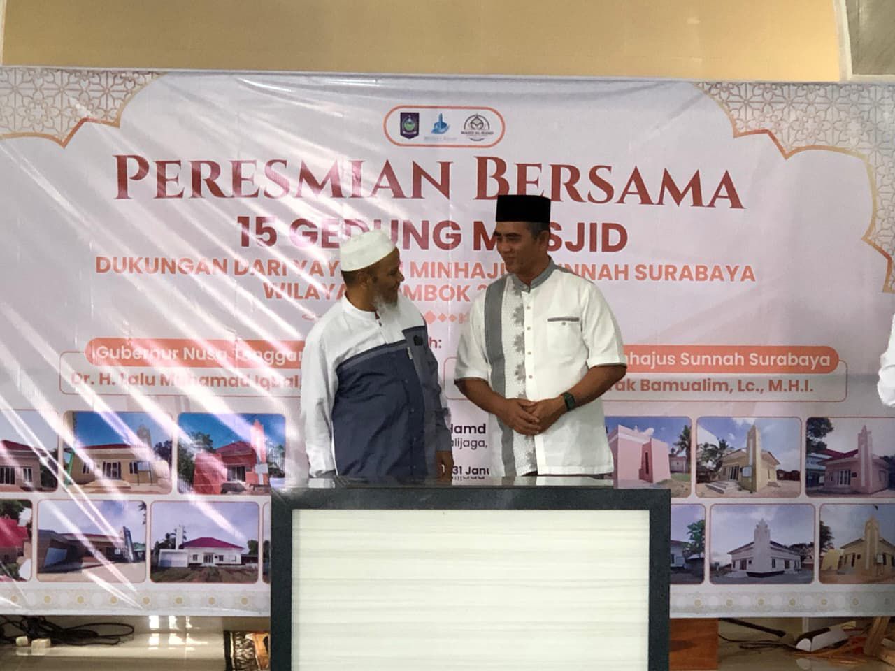 Plt. Karo Kesra Hadiri Peresmian Pembangunan Masjid Al Hamd di Lombok Timur