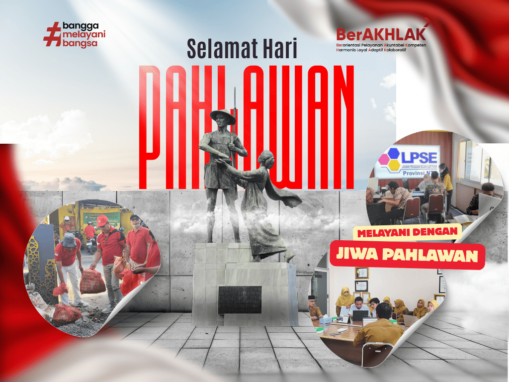 Melayani dengan Jiwa Pahlawan: ASN Biro PBJ NTB Wujudkan Semangat 10 November Melalui Integritas dan Pelayanan Prima