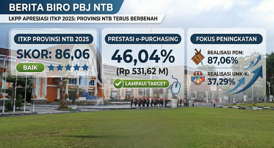 NTB Terus Berbenah: Raih Predikat "Baik" ITKP 2025, LKPP Berikan Sejumlah Catatan Strategis