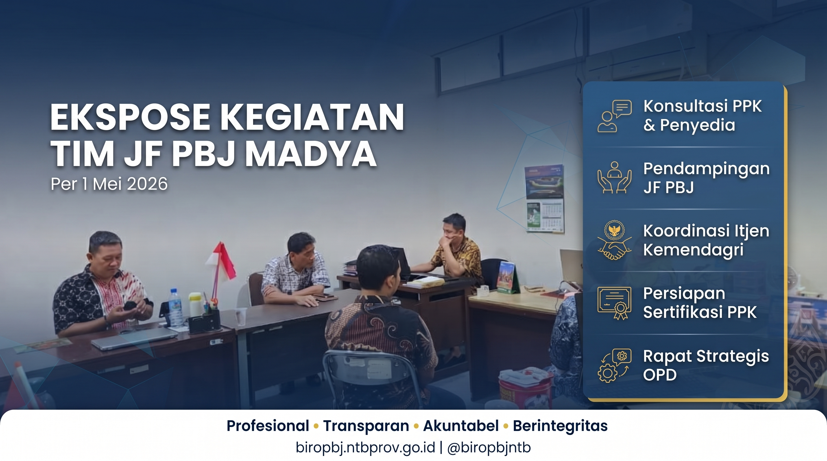 Ekspos Kegiatan Tim JF PBJ Madya, Perkuat Tata Kelola Pengadaan yang Profesional dan Akuntabel