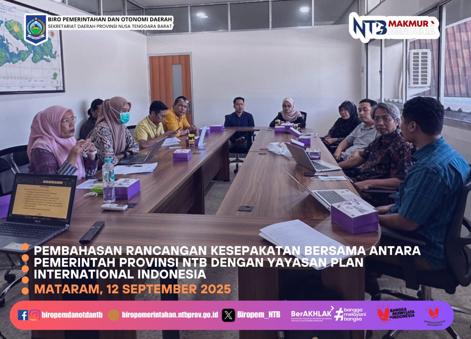 Pemprov NTB Lanjutkan Kerja Sama dengan PLAN International Indonesia