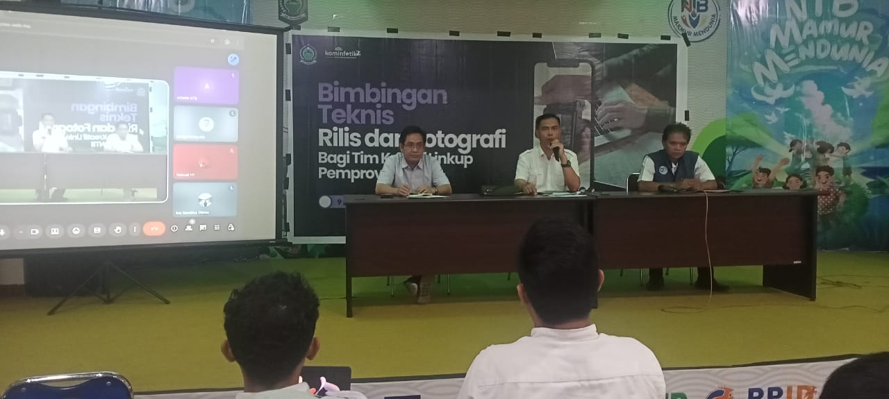 Bimtek Rilis dan Fotografi Lingkup Pemprov NTB