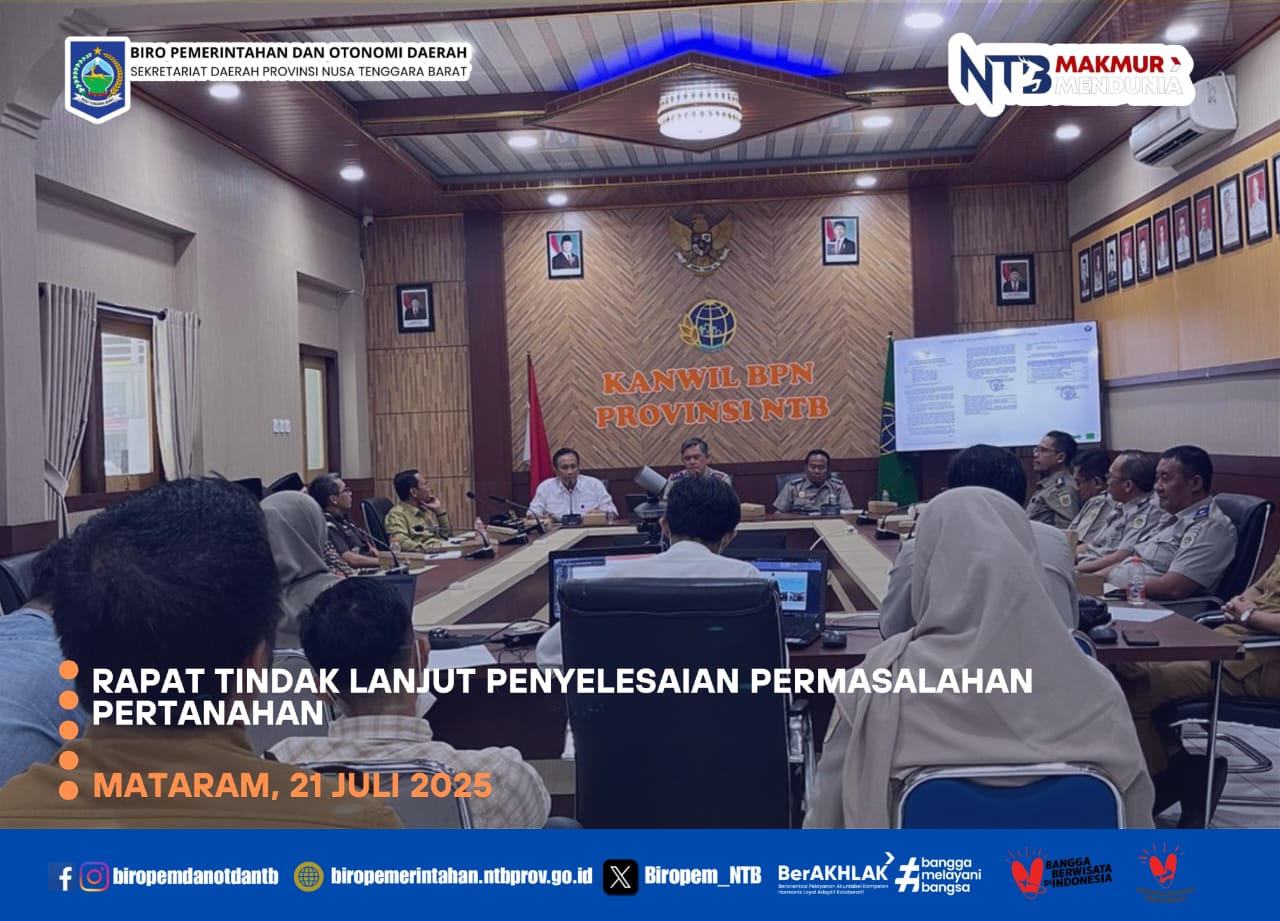 Tindak Lanjut Penyelesaian Masalah Pertanahan