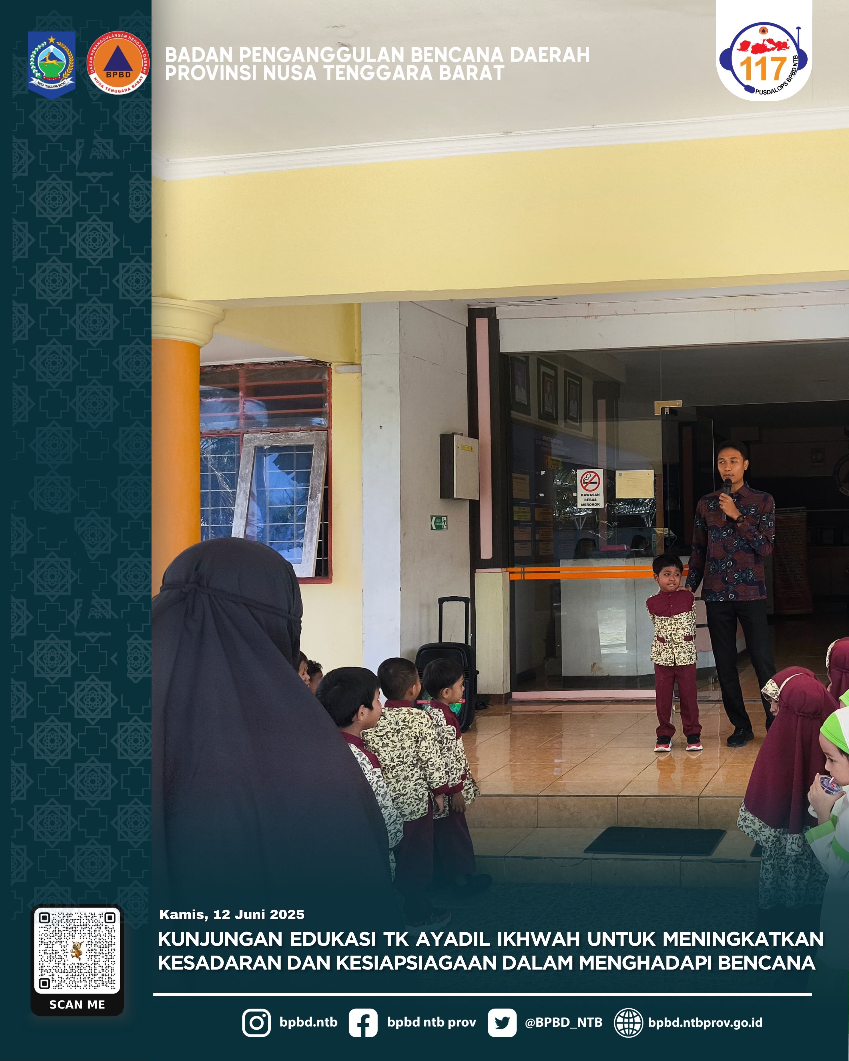KUNJUNGAN EDUKASI TK AYADIL IKHWAH UNTUK MENINGKATKAN KESADARAN DAN KESIAPSIAGAAN DALAM MENGHADAPI BENCANA